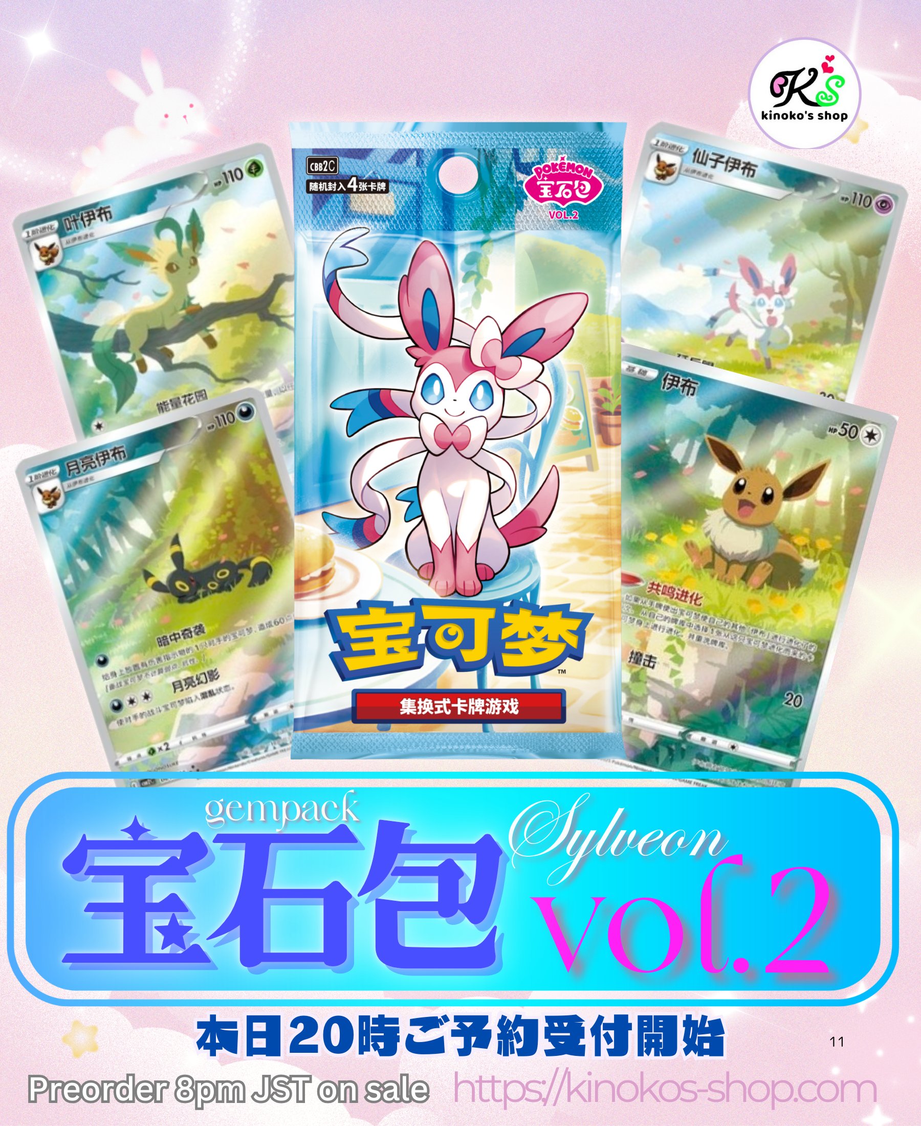 PSA10 中国版限定 ブラッキー ニンフィア ar ジェムパック 連番 宝石包