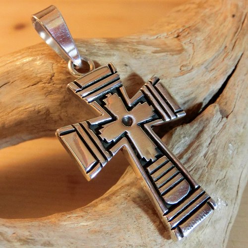 ナバホ族：Steven.J.Begay クロス ペンダント トップ - PINE☆FIELD