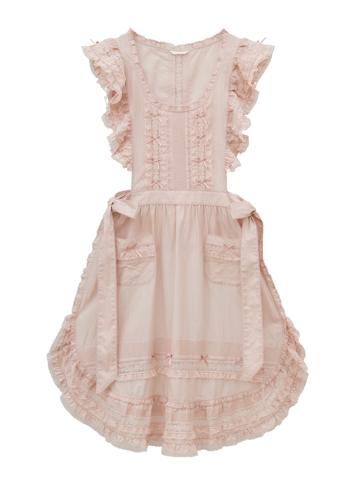 PINK HOUSE ピンクハウス チュニック ピコフリルタブリエレース