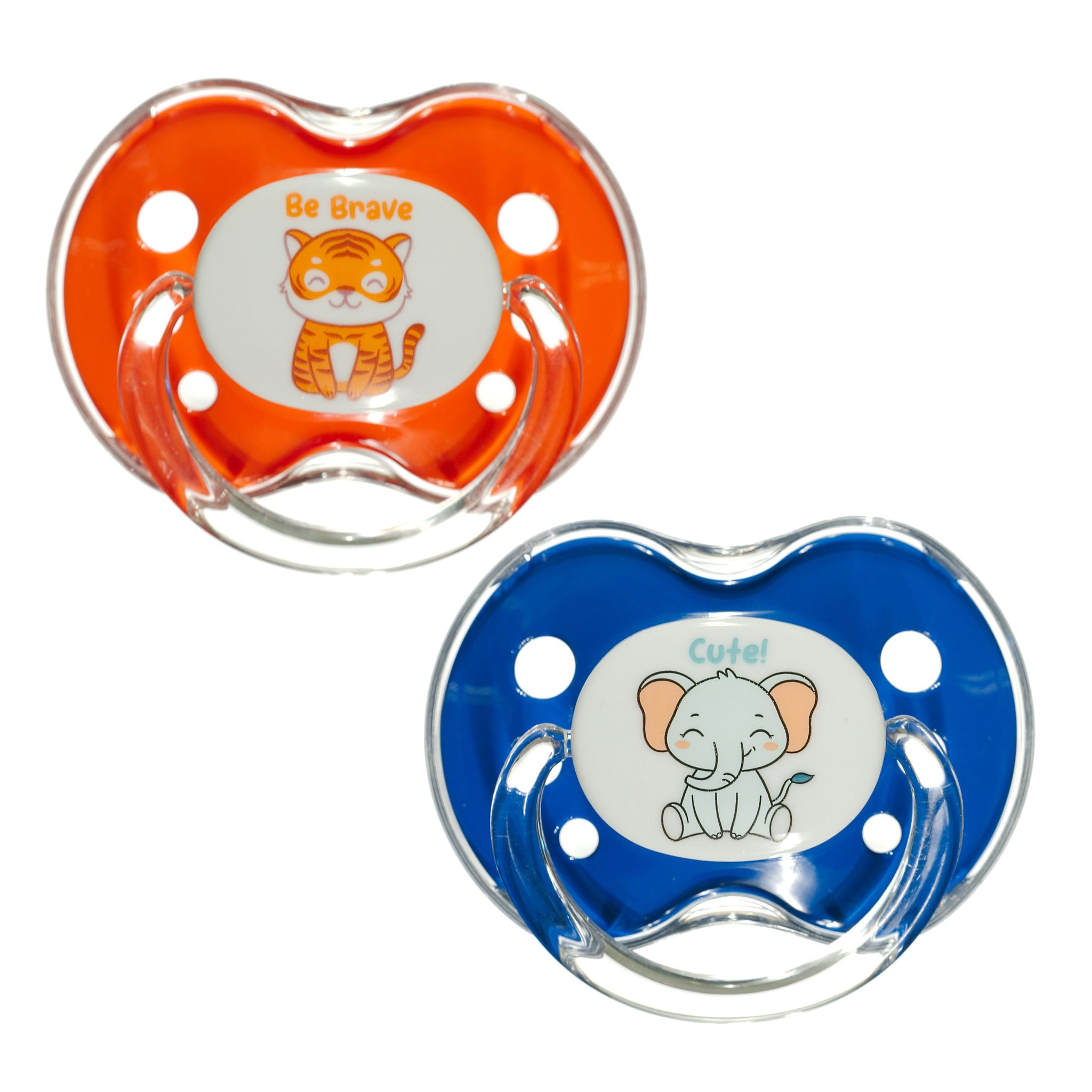 Binky® Orthodontic Pacifier With Snap On Cover - Wild and Cuddly