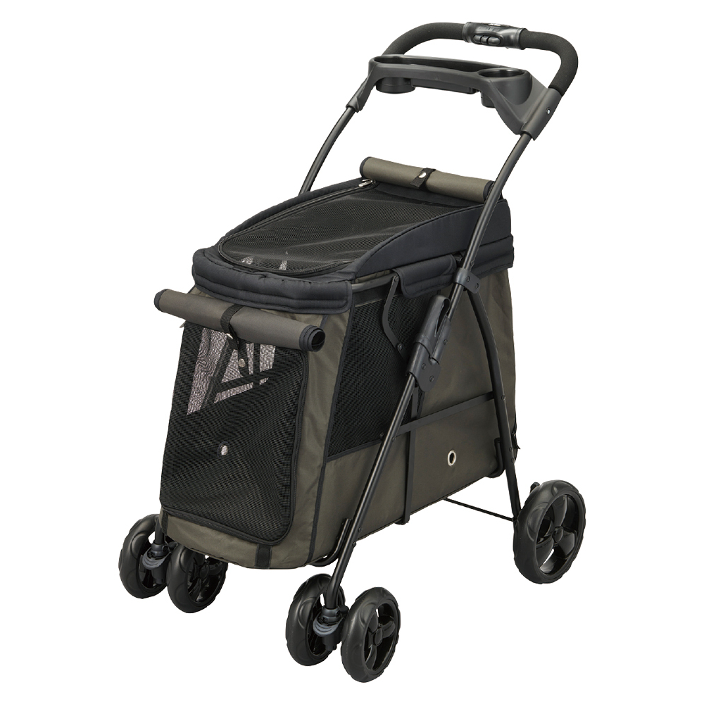 わんわんカート 中型犬用 モスグリーン | ジェックス株式会社