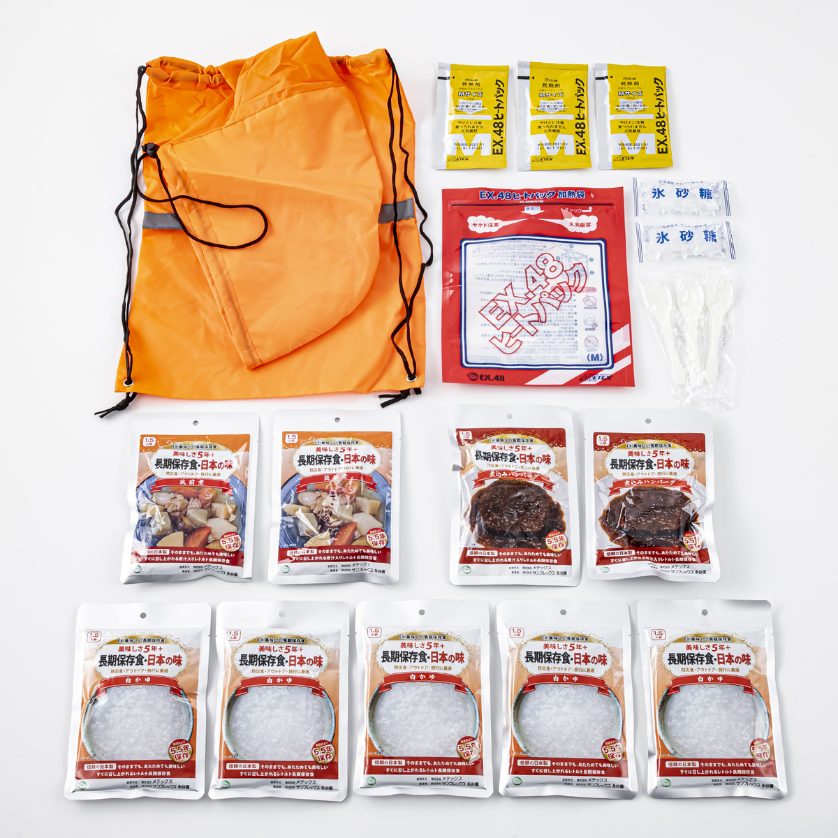 EX.美味しい長期保存食あったかセット&ナップサック - QVC.jp