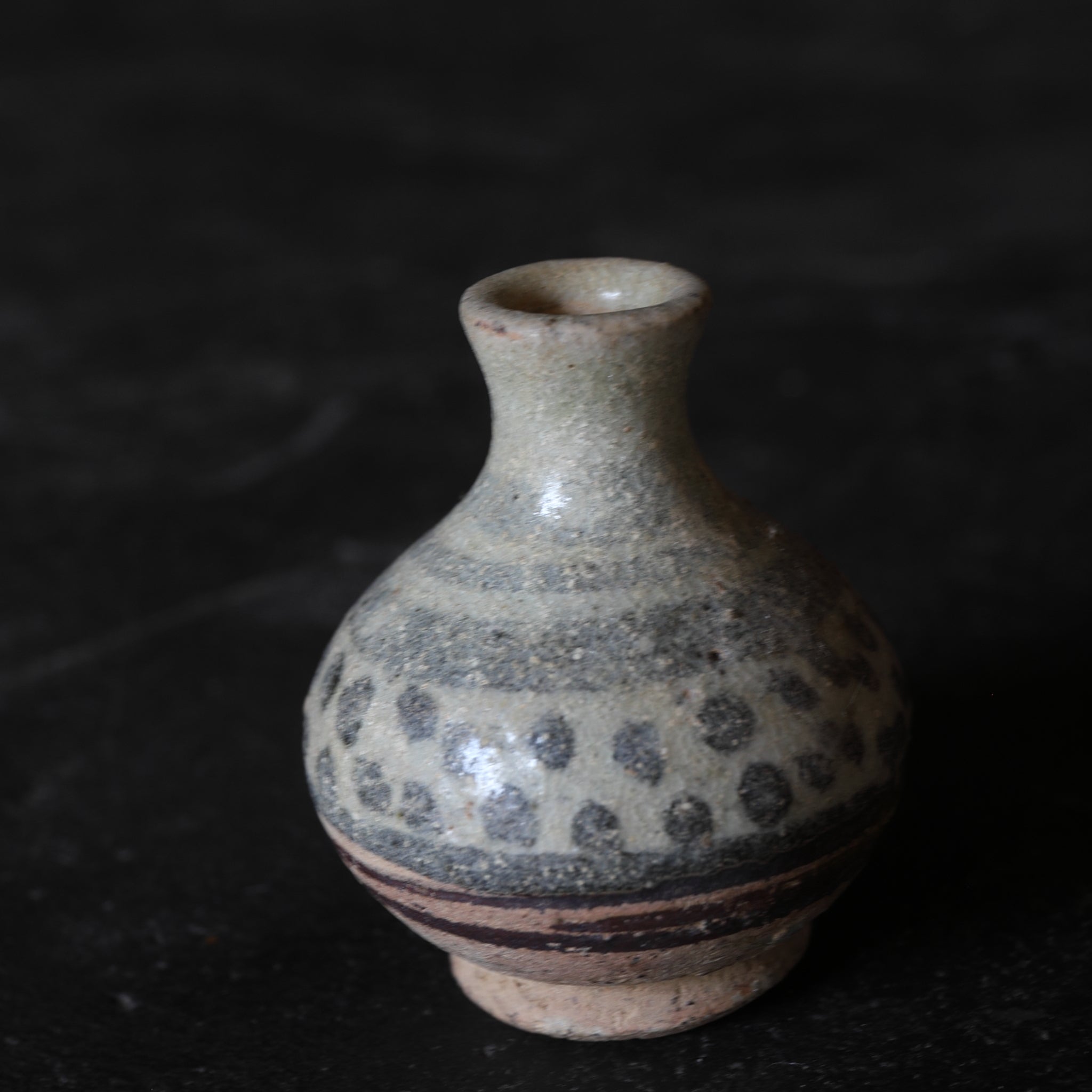 タイ・骨董】宋胡録（スンコロク）白釉 小壺（1301年~1600年） 宋 【