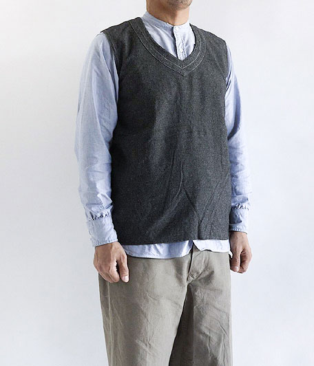 50's フランス軍ベスト [Overdyed Black] - Fresh Service NECESSARY