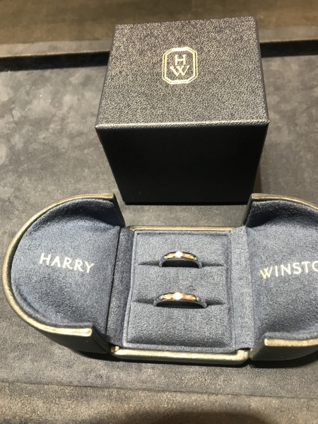 試着のみハリーウィンストン HARRY WINSTON ペアリング