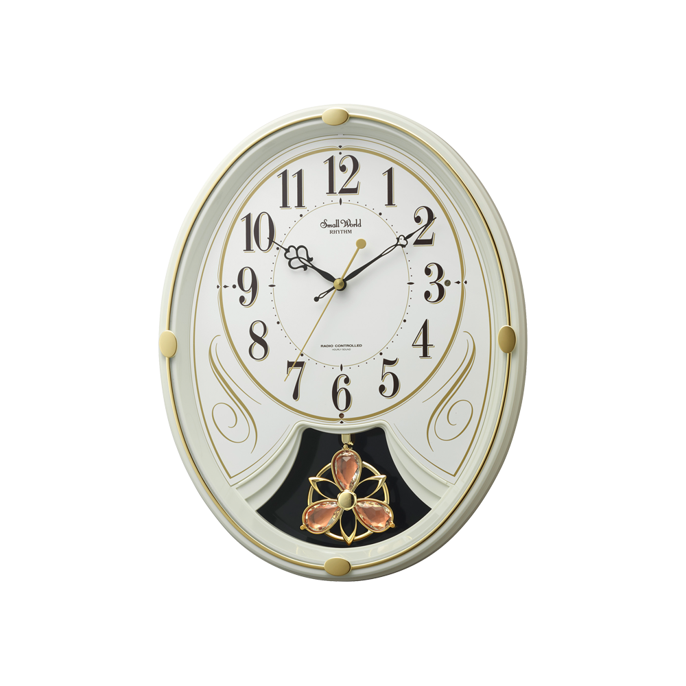 レトロ スモールワールド 4MH751RH リズム時計 からくり時計 【公式通販】