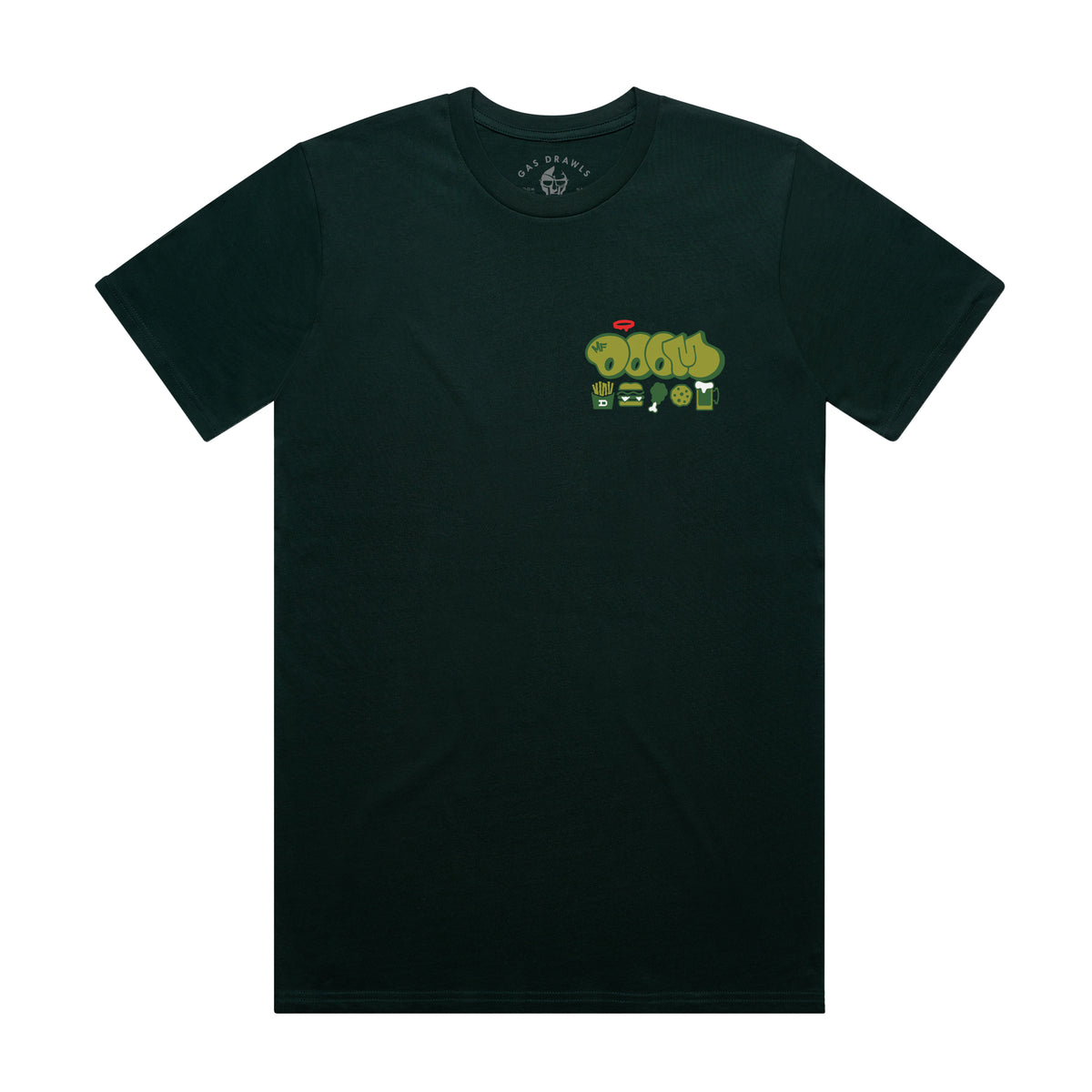 MF DOOM - Beef Rapp Shirt (Pine Green) - Rhymesayers Entertainment