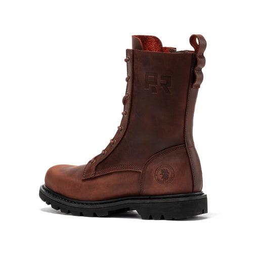 ROCKROOSTER Mantua Men's 8 inch Zip-sided Soft Toe Lug Sole Work