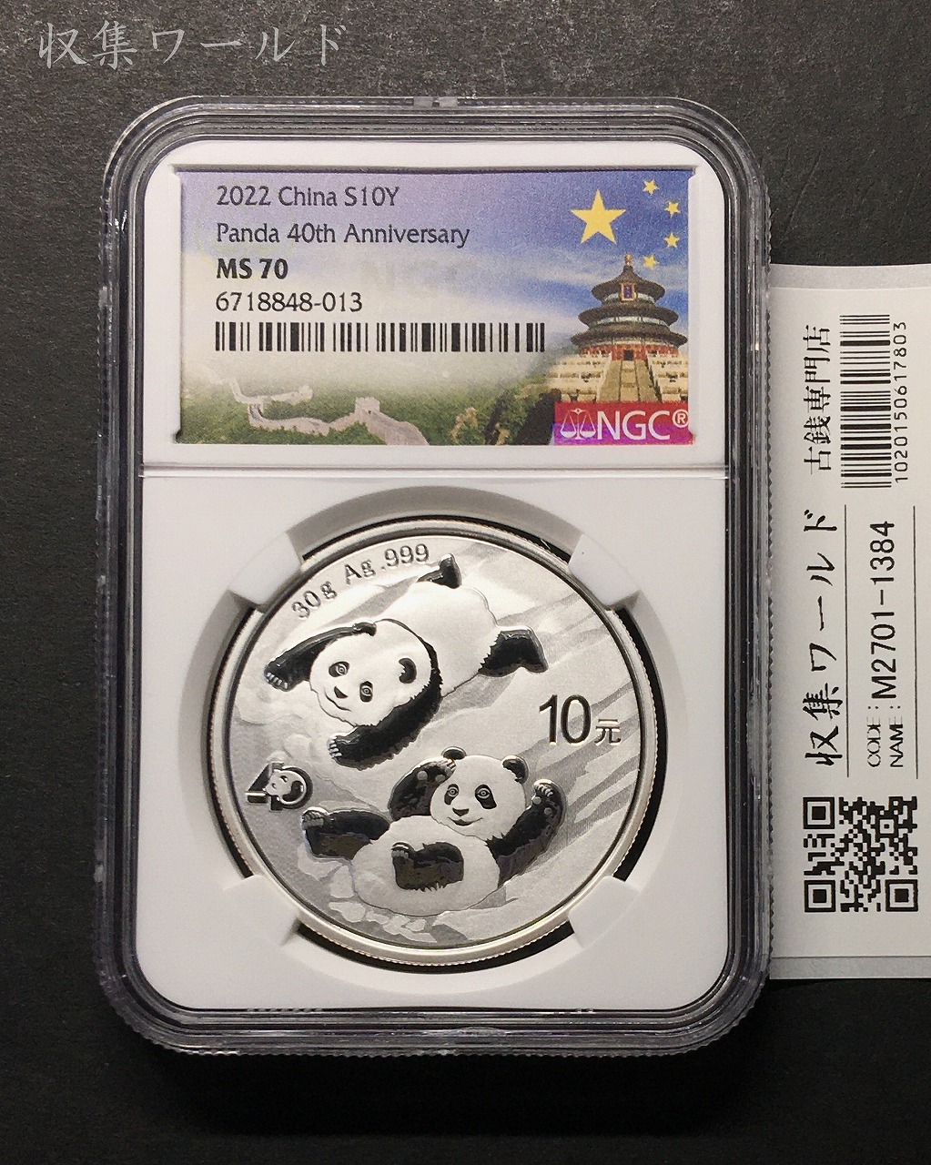 1989年 中国 パンダ銀貨 10元 b1108 1989年 中国 パンダ銀貨 10元