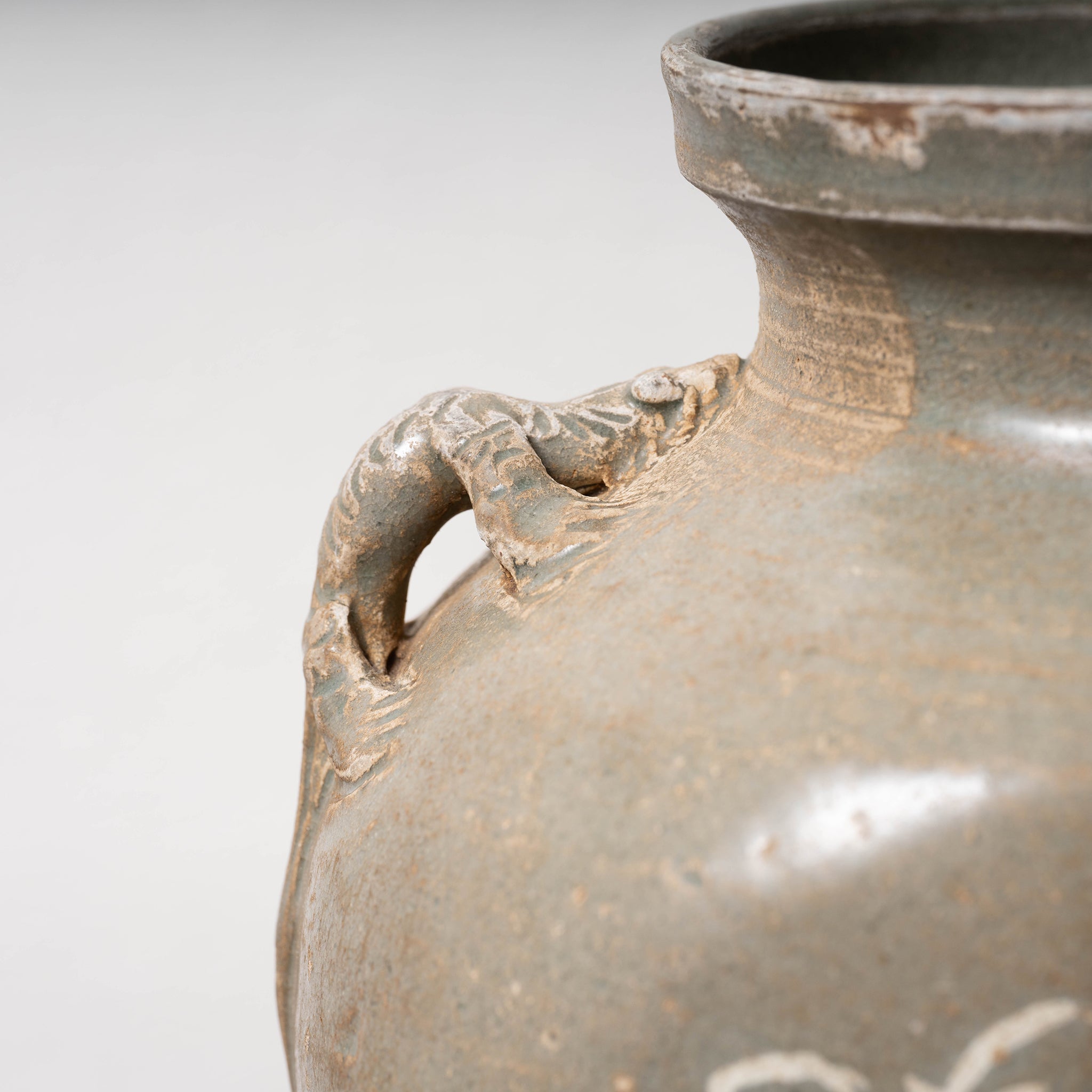 16世紀 高麗青磁白泥象嵌 鉢 直径17㎝ トヒト 本な7-0608☆1F 16世紀