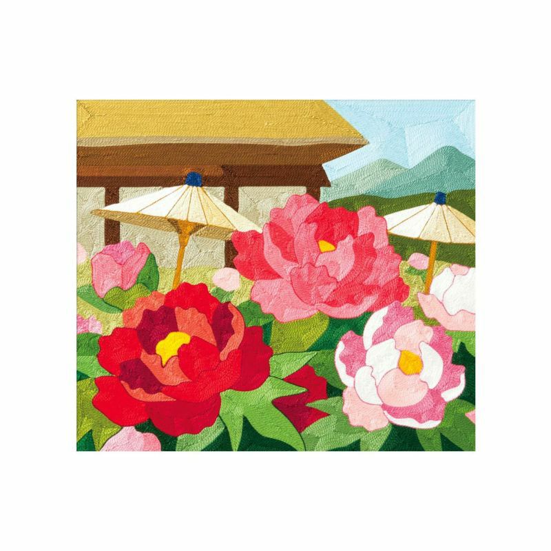 毛糸の刺繍額絵/四季の風景 【公式通販】