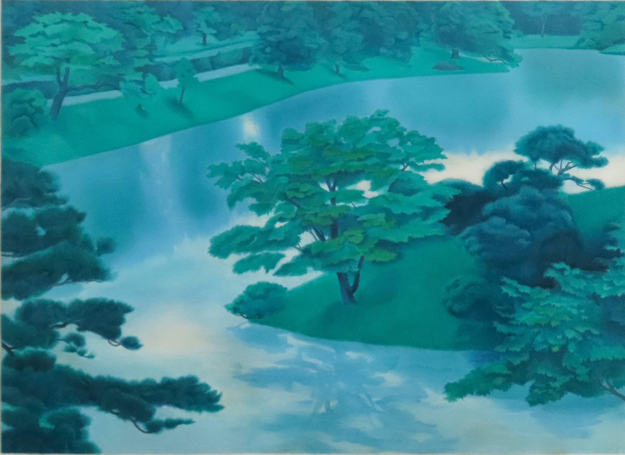 緑潤う」 | ｜正光画廊 東山魁夷 緑潤う 新復刻画 リトグラフ 限定