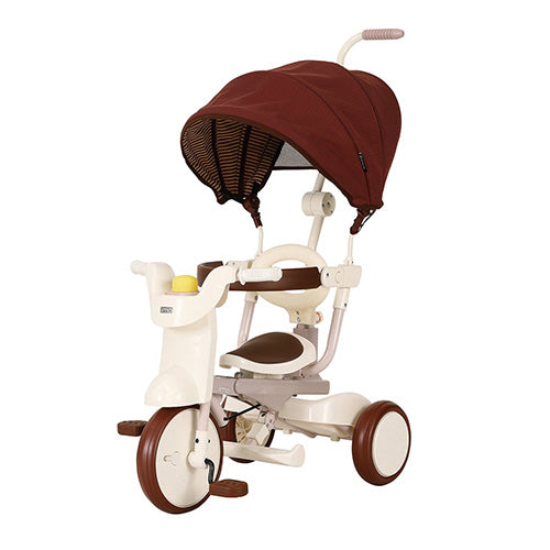 まつさま専用☆iimo 三輪車 ブラウン・ホワイト #02 iimo（イーモ）｜1