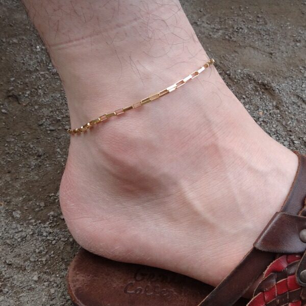 楽天市場】【楽天1位】 アンクレット メンズ つけっぱなし ゴールド