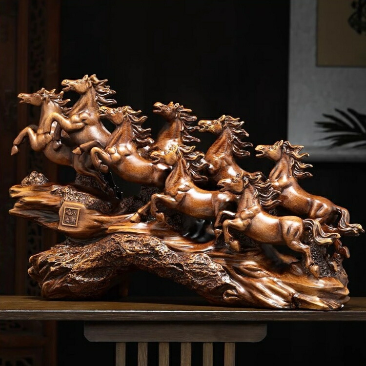 楽天市場】馬 置物 干支 2026年 八駿馬 リビング 開業祝いギフト うま