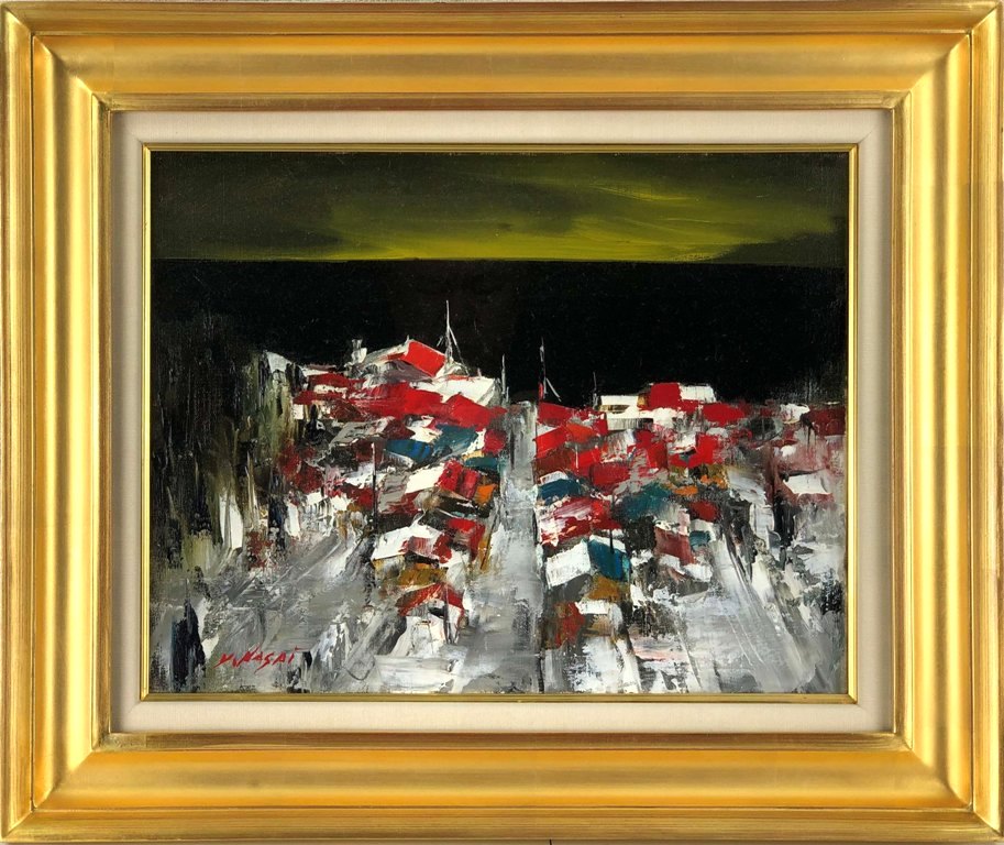 楽天市場】工藤和男 「海辺の人々」 油彩6号 : 小野画廊