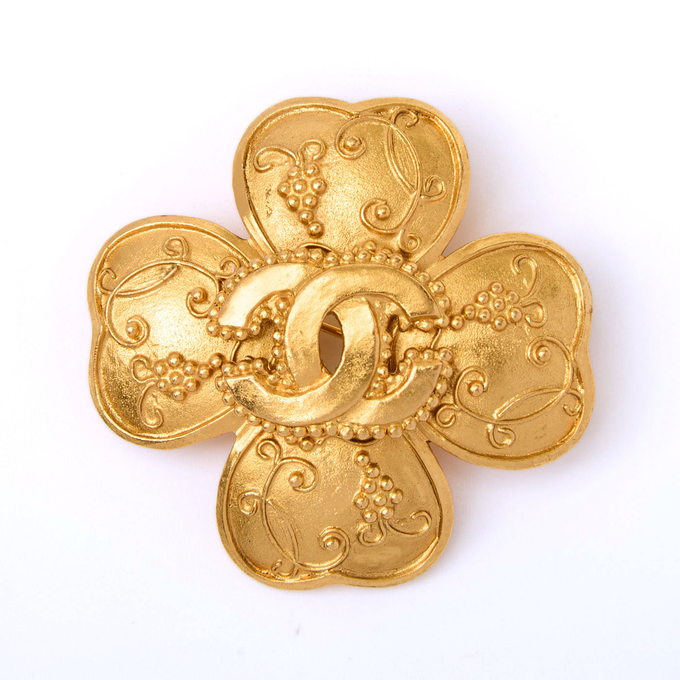 楽天市場】極美品 CHANEL シャネル ブローチ ココマーク No.5 ストーン
