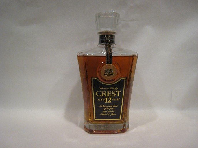 サントリークレスト12年デキャンター700ml43度・終売品(古酒