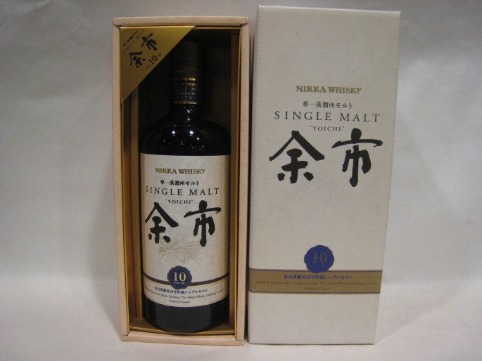 ニッカウイスキー シングルモルト余市10年(旧ボトル）700ml45