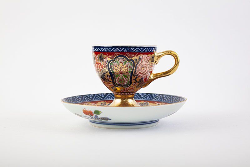 古伊万里金彩色絵酒杯1客 古伊万里金彩色絵酒杯1客｜古伊万里金彩色絵酒杯1