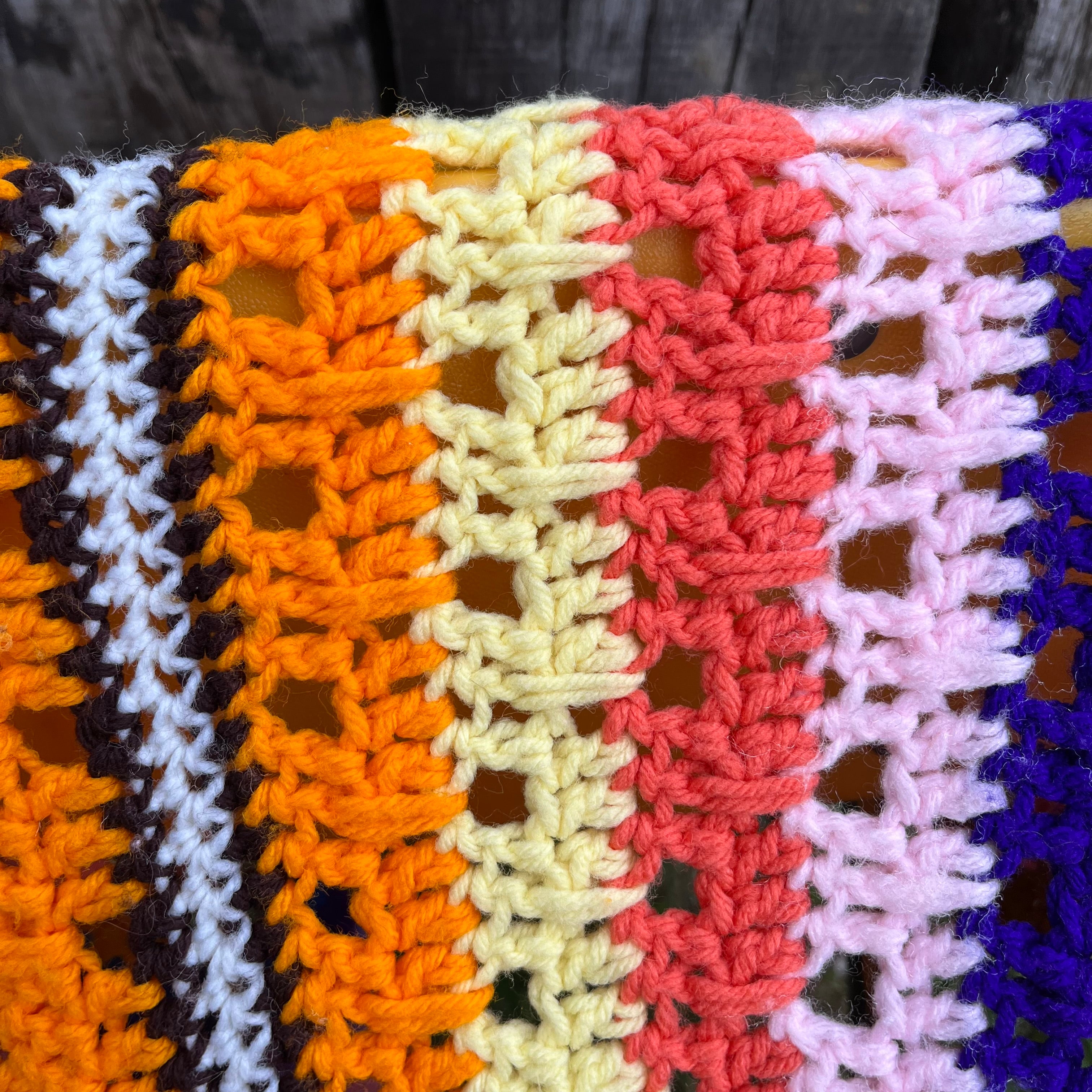 USA vintage】グラニーブランケット カラフル ストライプ – 雑貨屋ポッポ