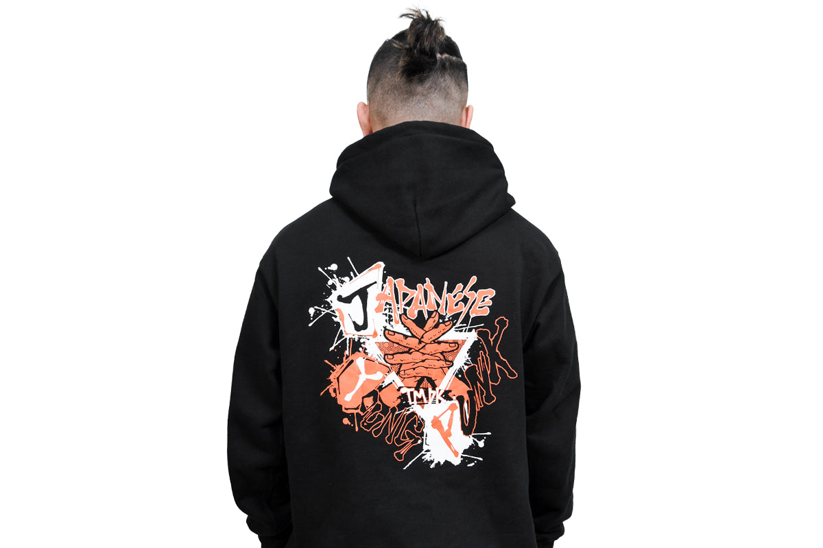 TREASURE PULSE ON JAPAN パーカー ジップアップフーディー（BLACK