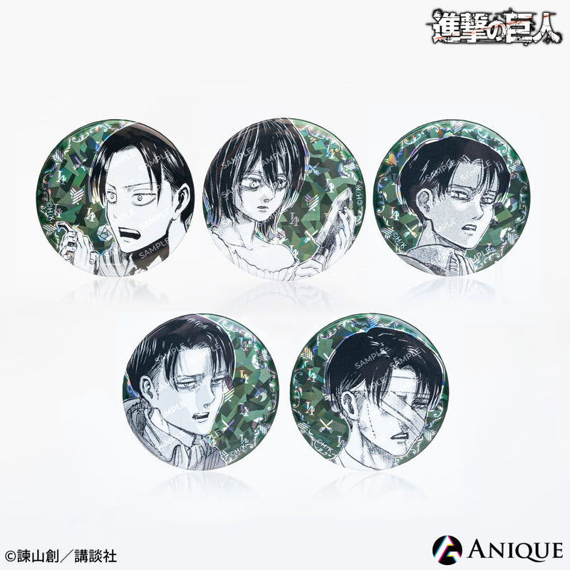 進撃の巨人 WITSTUDIO アムニバス 特典 缶バッジ リヴァイ&エレン TV