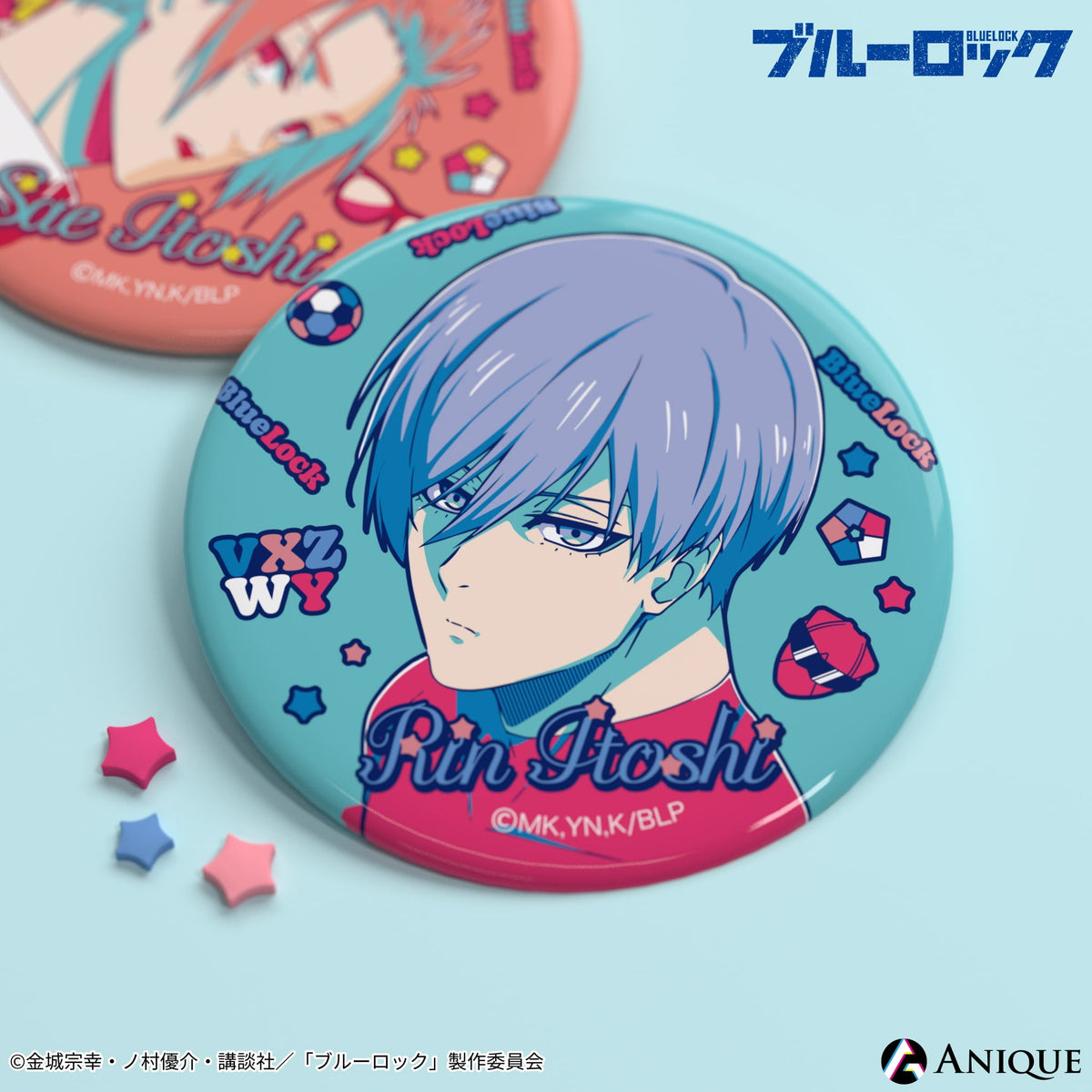ブルーロック ブルロ 國神錬介 國神 錬介 伊勢丹 缶バッジ ブルー