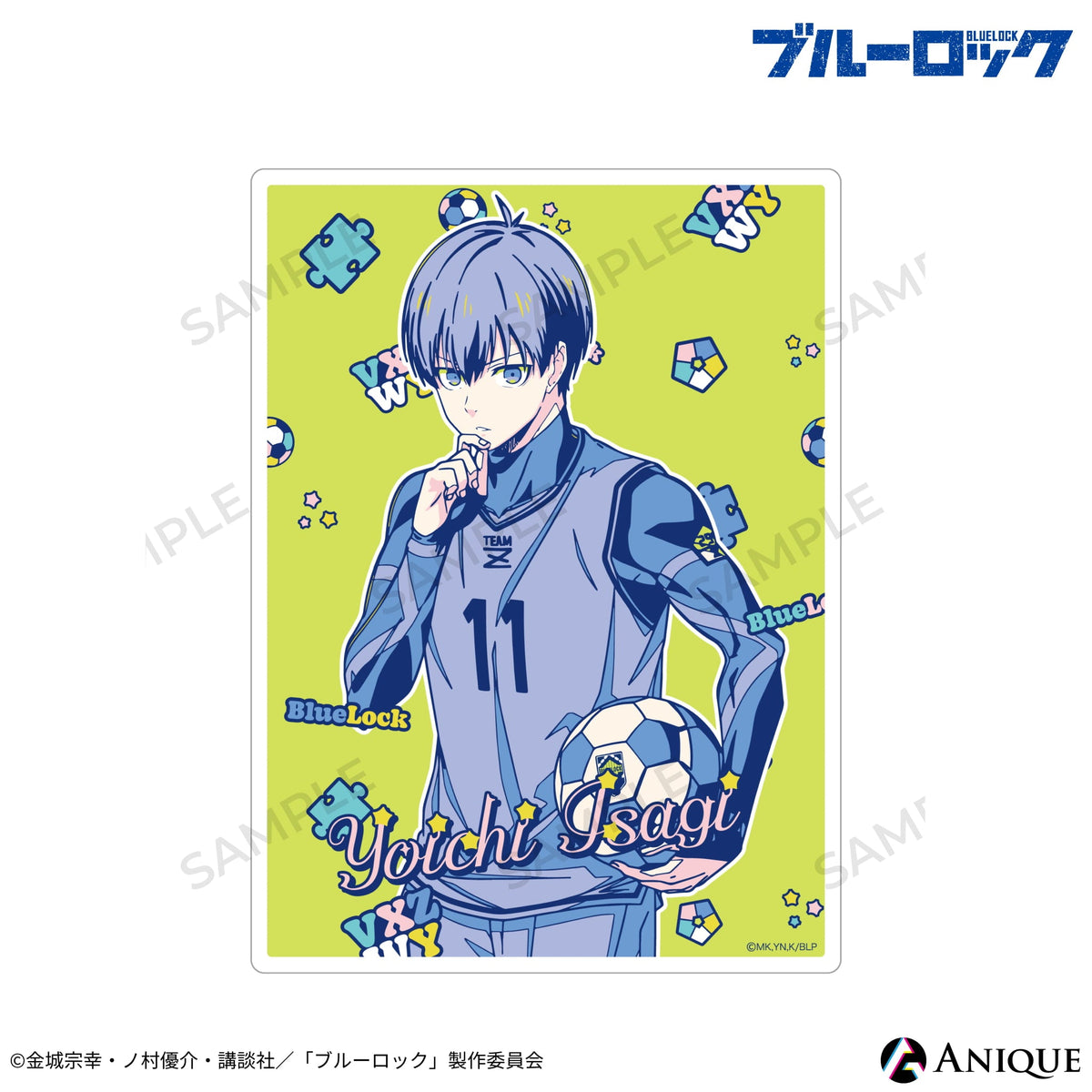 ブルーロック 潔世一 缶バッジ AGF Anique ブルーロック 潔世一 缶