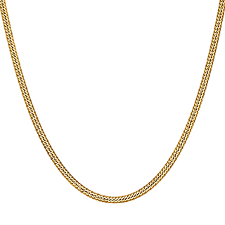 K18イエローゴールド キヘイネックレス （6面カットダブル） 24g/50cm