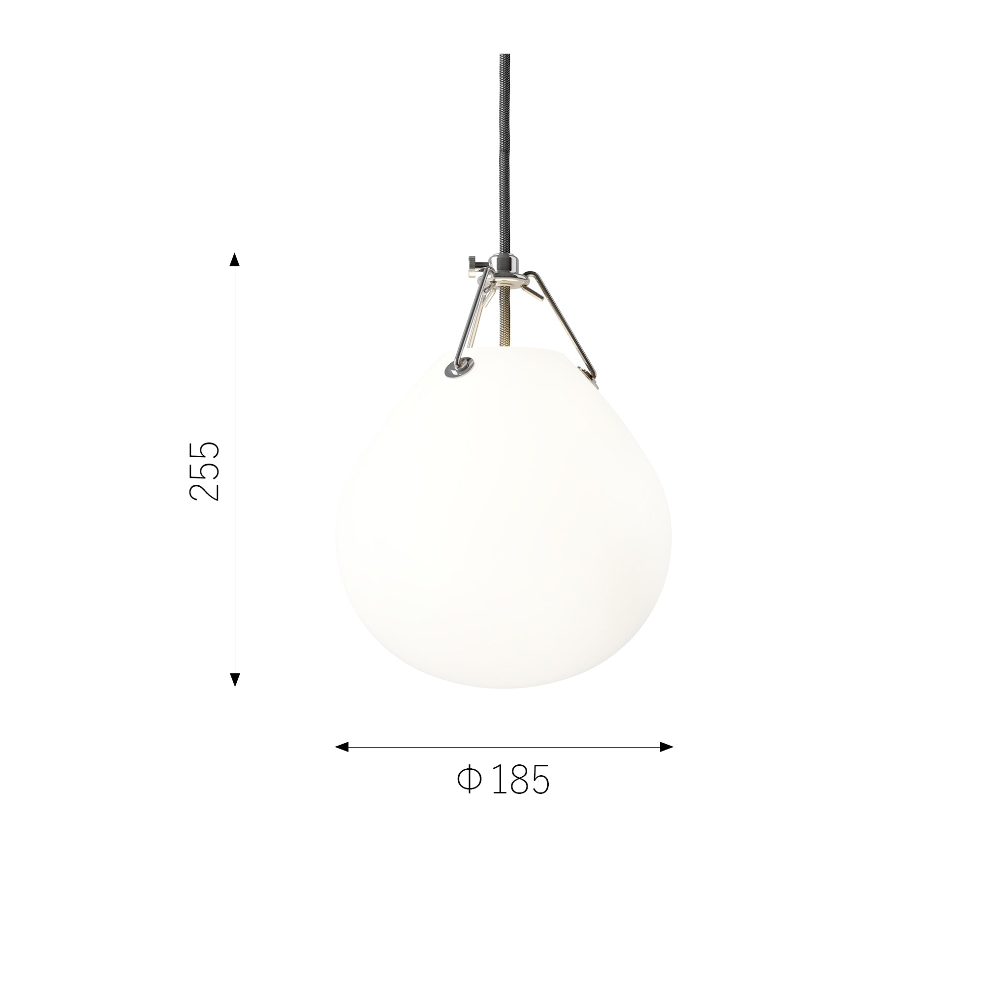 Louis Poulsen（ルイスポールセン）MOSER ホワイト Φ185mm - YAMAGIWA