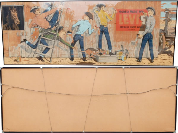LEVI'S ヴィンテージ広告 4枚セット LEVI'S ヴィンテージ広告 4枚
