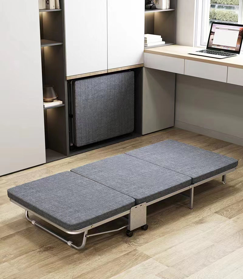 おりたたみベッド シングル コンパクト S 軽量 三折り 簡易ベッド 室内