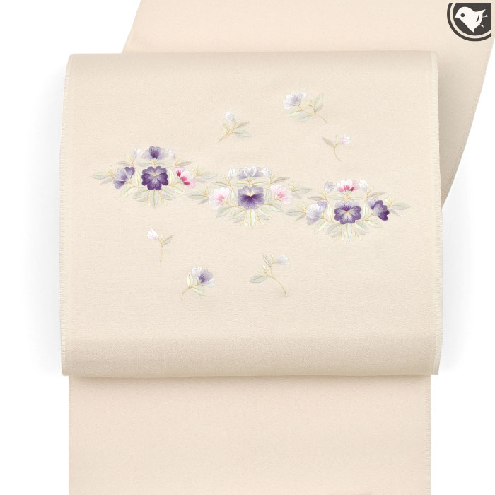 天然染色 日本刺繍 宮城美穂子 作 正倉院 宝相華文様 丹後地 九寸