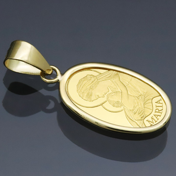 限定美品】純金ペンダントトップ 祈平 PAMP社 フェルメール/モネ