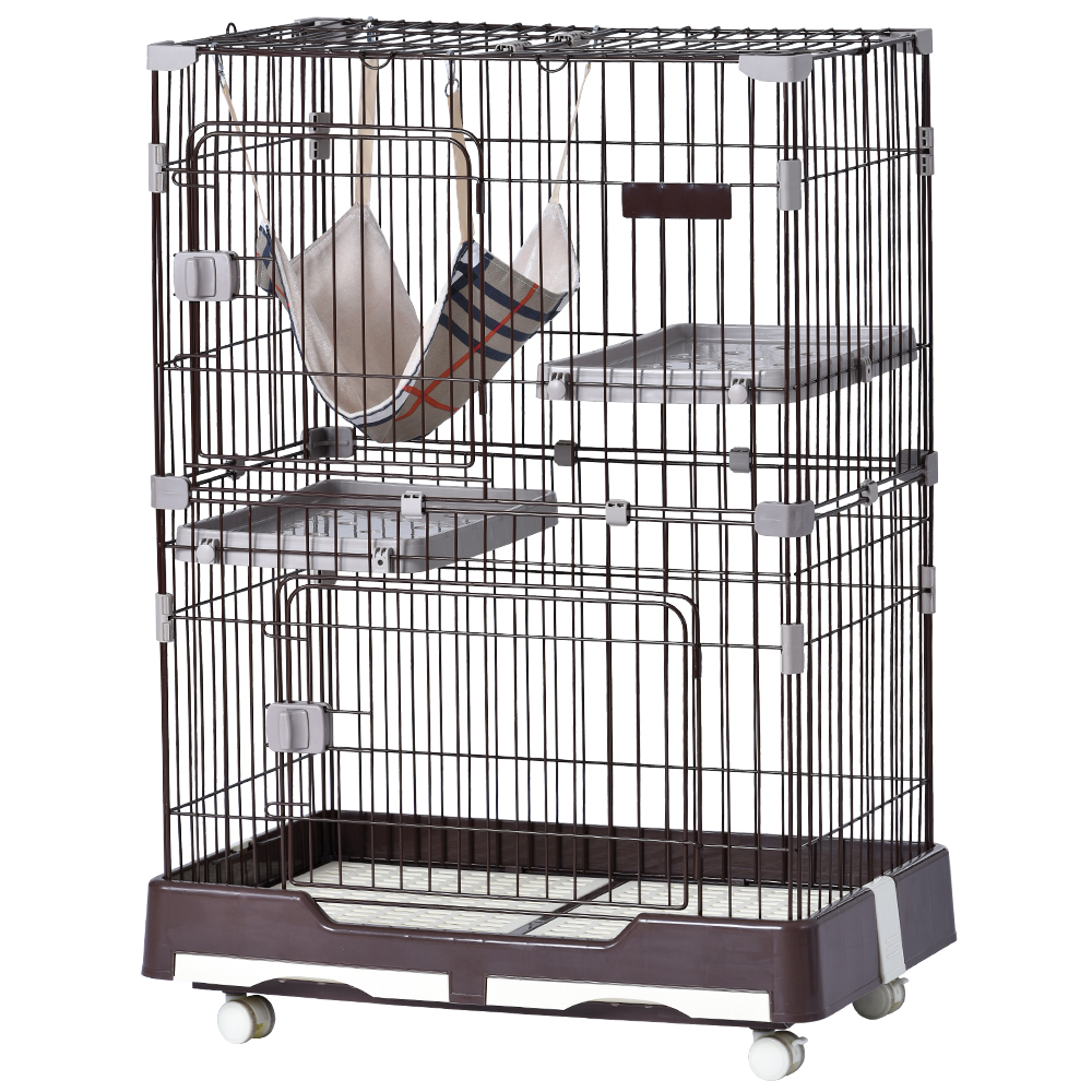 BTM 猫 ケージ キャットケージ ペットケージ キャスター付 猫ゲージ