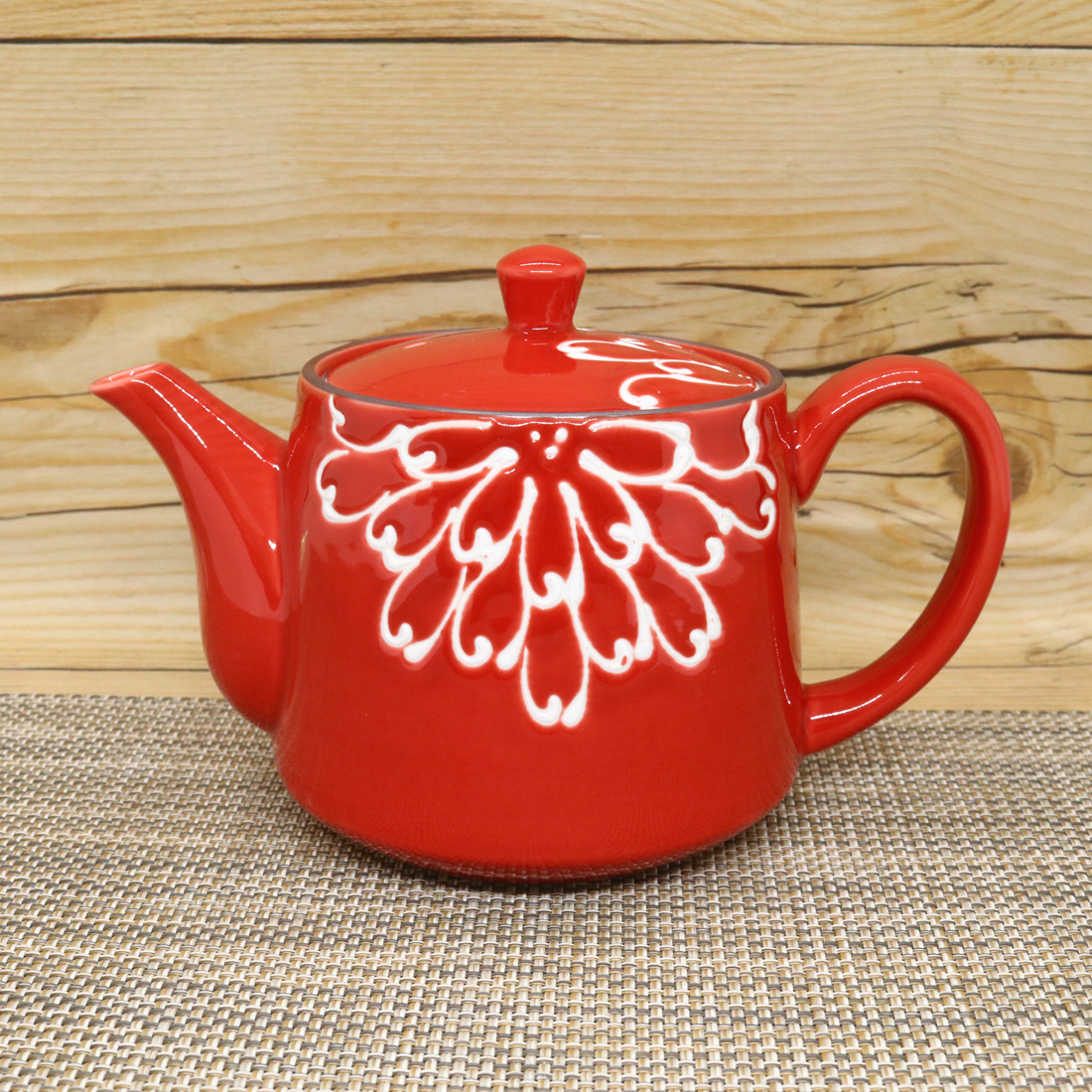 急須 有田焼 波佐見焼 一珍菊ポット 菊 菊柄 花柄 鮮やか｜和食器 陶器