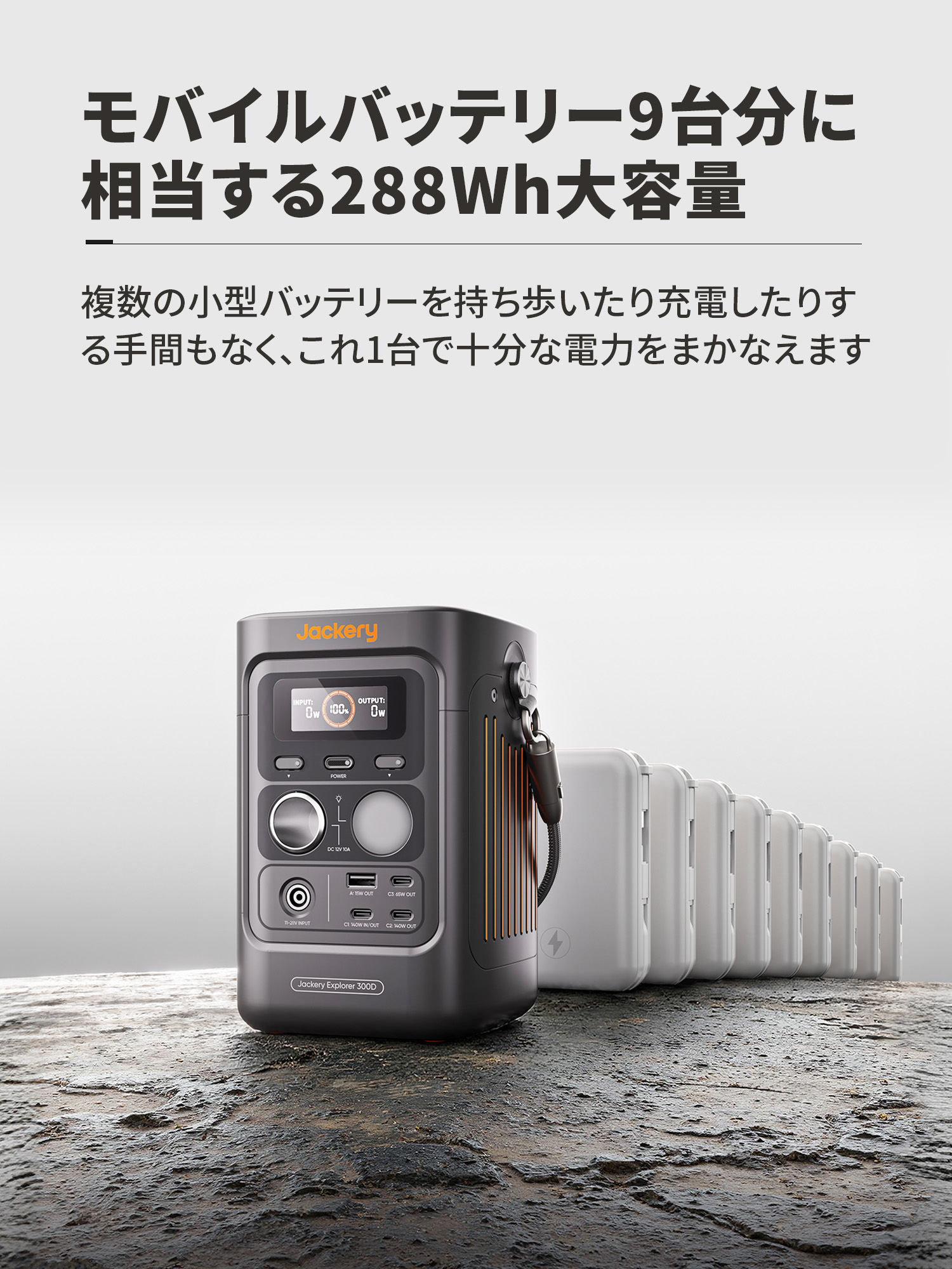 Jackery Explorer 300D ソーラー発電機 300W Jackery 【新製品☆1/18