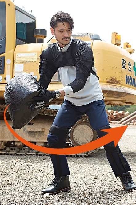 約60秒で簡単着脱！腕も腰も補助する超軽量アシストスーツイージー