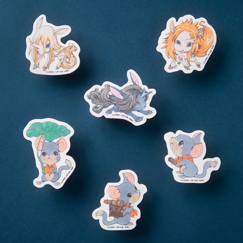 十二国記」ちびキャラダイカットステッカー【二】 – 新潮ショップ