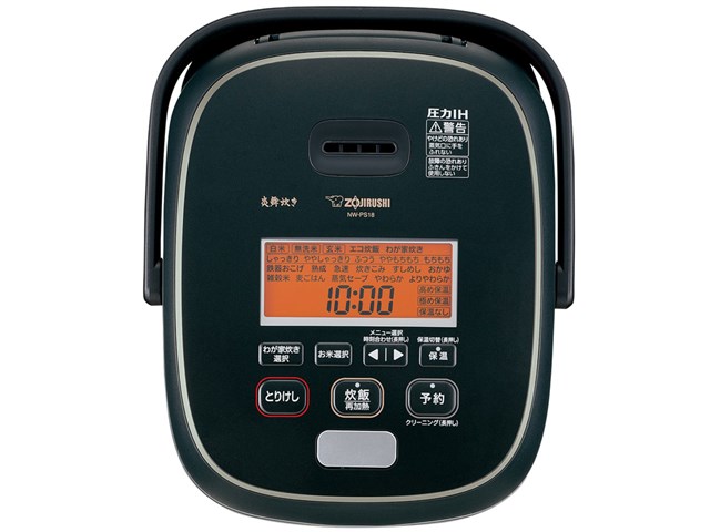 象印 圧力IH炊飯器 炎舞炊き NW-PS18 商品仕様｜圧力IHタイプ NW-PS型