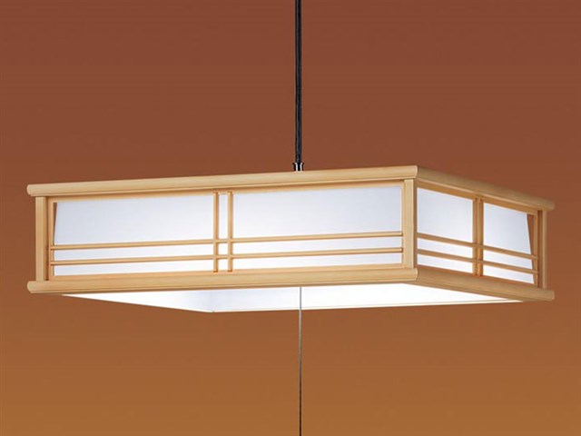 和紙 | パナソニック製 プルスイッチ付 LEDペンダント6畳用電球色 和紙