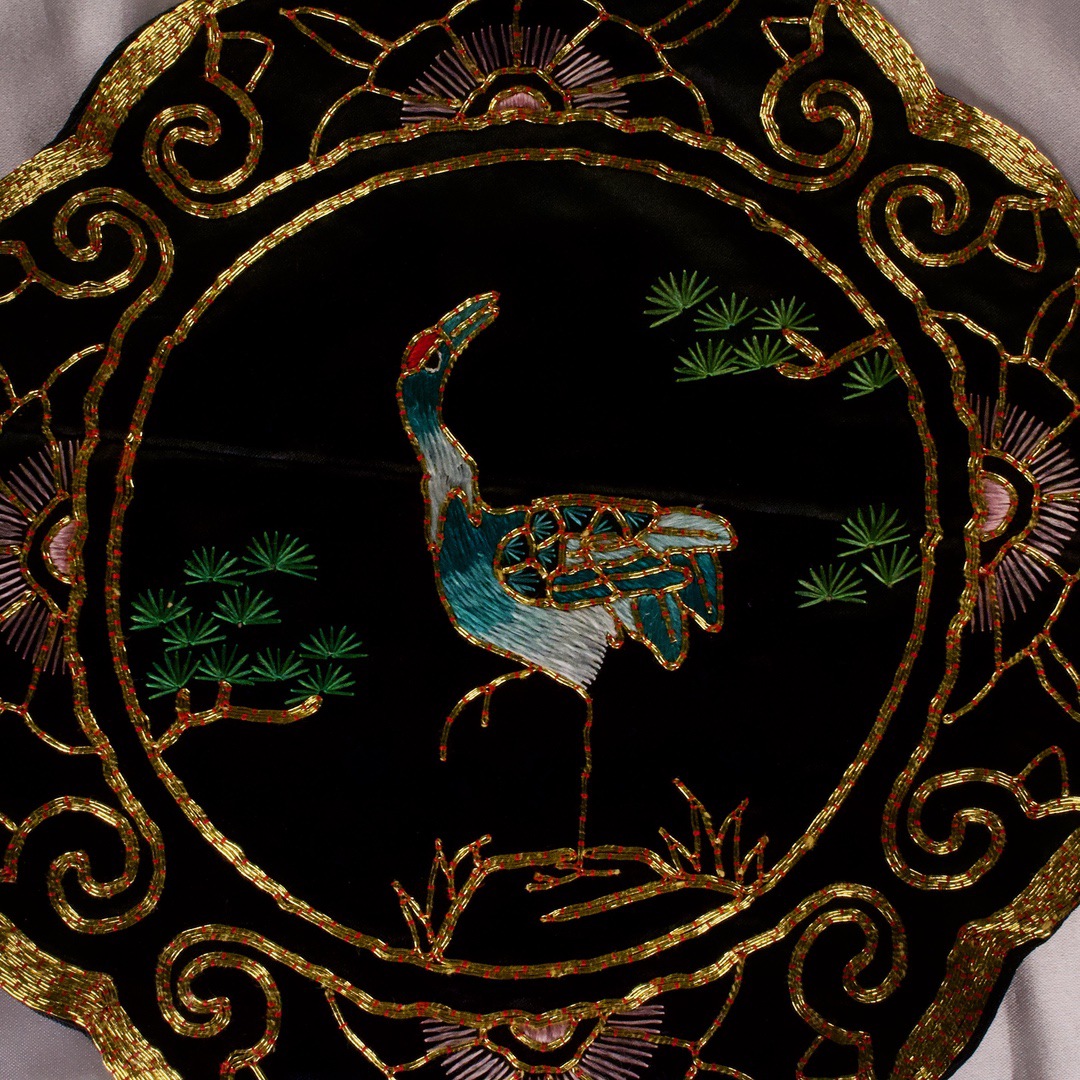 骨董 現代作家物 アート 濃紺 金赤被せ 吹雪紋 金彩爆変 金魚2体