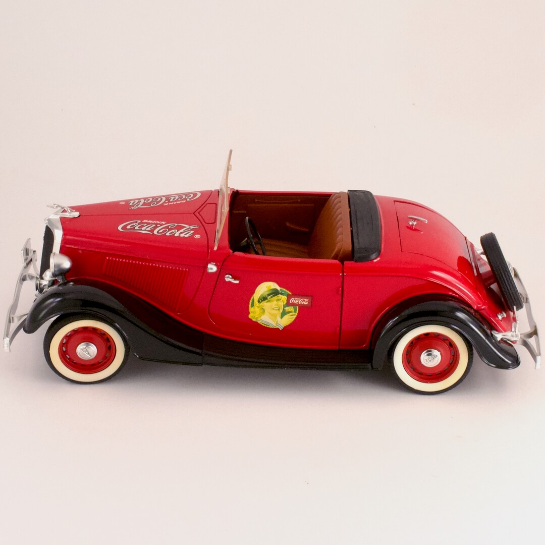 ミニカー フランス ソリド（solido） フォードロードスター コカコーラ