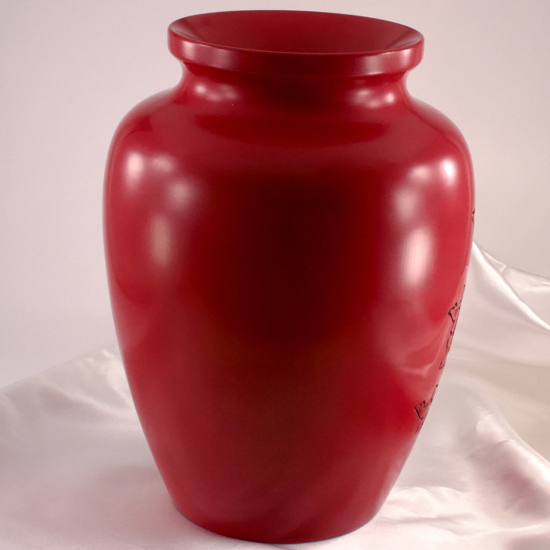 送料無料 極上高肉彫堆朱花瓶 台付 全高さ29cm 共箱 中国古玩骨董