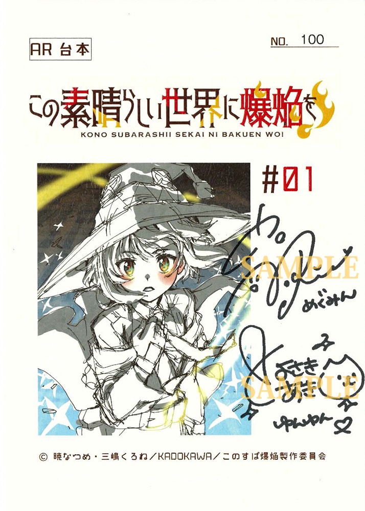 この素晴らしい世界に祝福を！ 大空直美 エイミー サイン色紙 このすば