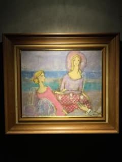 印象派 岸田悦雄【冬の田舎町】肉筆油彩画 | Shop at Mercari from