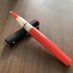 稀少 SN-800A プラチナ ソフトペン 赤軸 昭和 レトロ 丸つけペン 採点