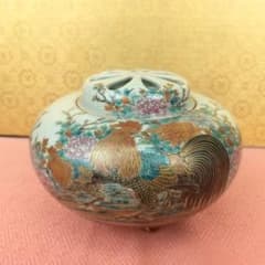 お値下げしました！】九谷焼 香炉 色絵 鶏図 泉山作 - メルカリ