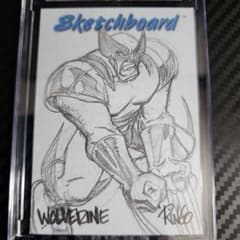 1998 skyBox Sketchboard blue ウルヴァリン 青 - メルカリ